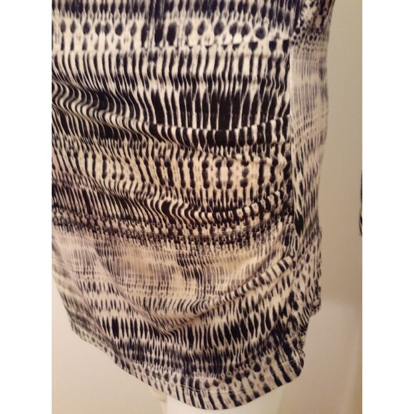 Rose & Olive XL rayon stretch knit top shirt blouse summer career office black - Picture 3 of 6